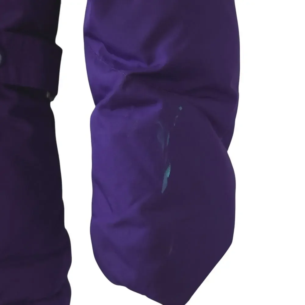 Jonathon Stone Girls Purple Puffer Jacket Medium 10/12 Winter Jacket Zip Up